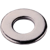 Arruela Lisa 1/4 Polegada Zincada Aço Carbono