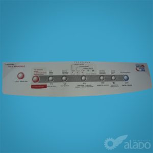 Adesivo Painel Compatível Lavadora Brastemp 8kg BWT08A Tira Manchas Advantech Wash - Substitui 326025150