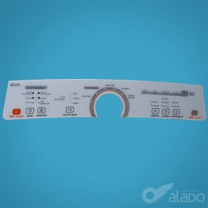 Adesivo Painel Compatível Branco Lavadora Brastemp Ative 11kg BWU11A - Substitui W10463579