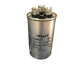 Capacitor Duplo Dugold 20+3MFD 440V TML Metal CBB65 para Ar Condicionado