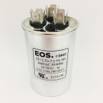 Capacitor Duplo EOS 20+1.5uF 380V - Para Motor Ar Condicionado Corpo Alumínio