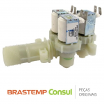 Válvula de Entrada de Água Brastemp Tripla 220V Emicol LR - Código 19051 para Lavadora