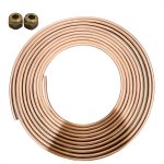TUBO DE COBRE PANQUECA 1/4 COM 2 PORCAS SEM FLANGEAR
